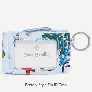 Vera Bradley Signature Cotton Zip ID Case Anchors Aweigh NWT DISCONTINUED
